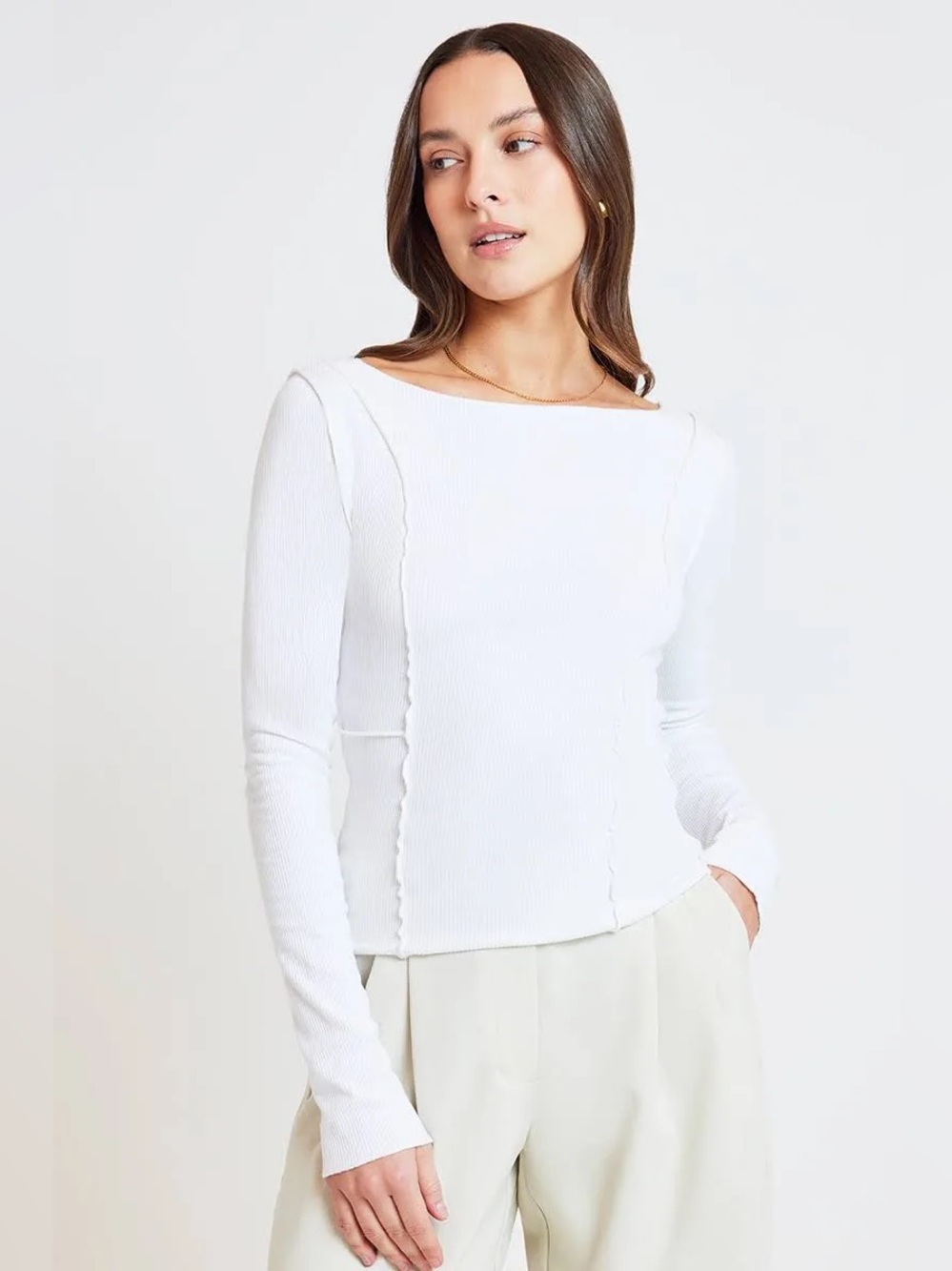 Nude Lucy Romee Top In Salt Size XS - Picture 4 of 11